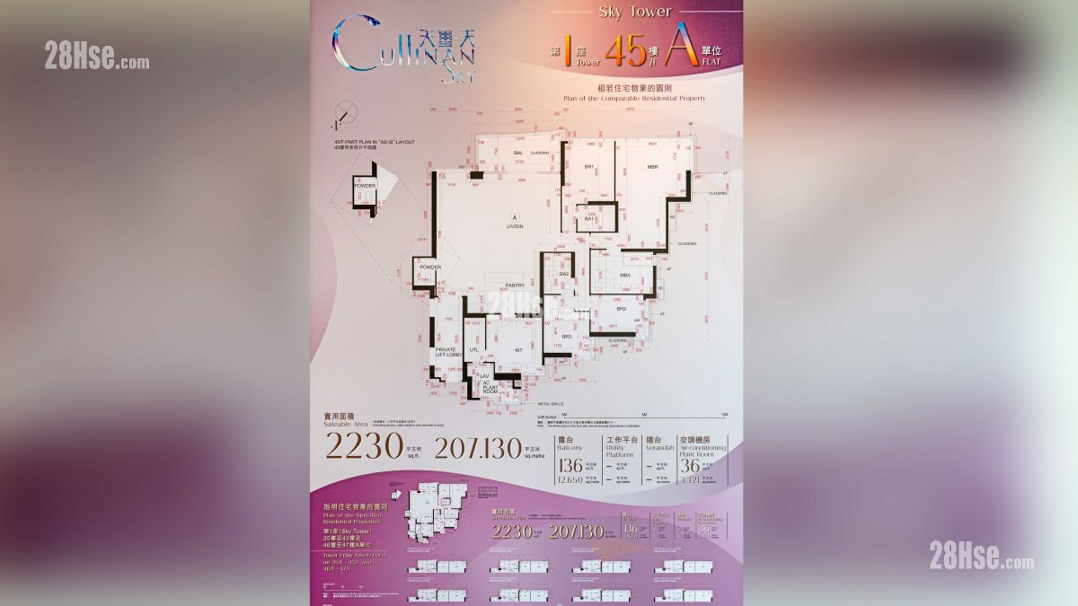 天玺天 2期 示范单位 项目平面图 天玺天 2期 示范单位 项目平面图