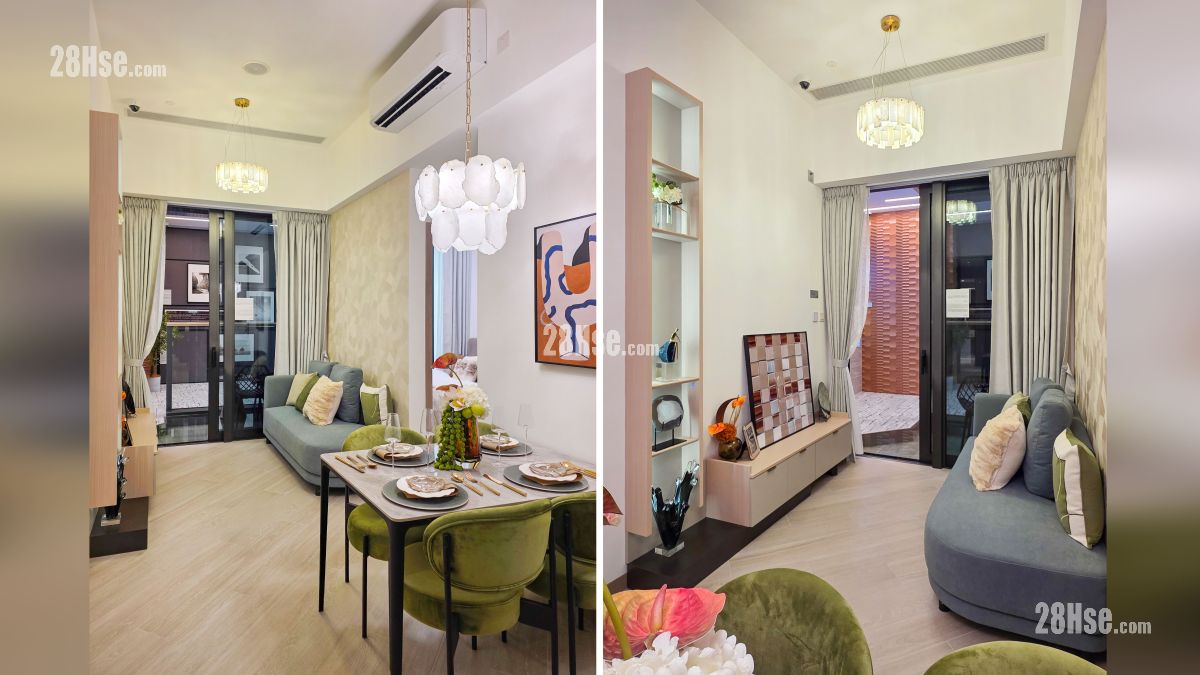 映居 示范单位 从饭厅部分观看