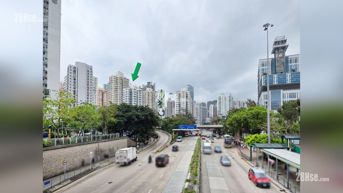 青山公路葵涌段, 项目位于绿色箭嘴部分